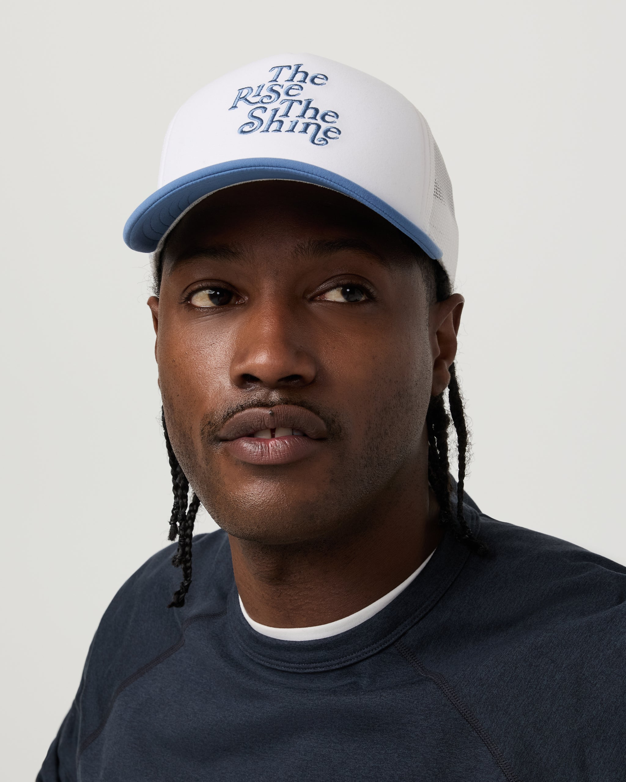 The Rise The Shine Trucker Hat | Light French Blue - Image 2