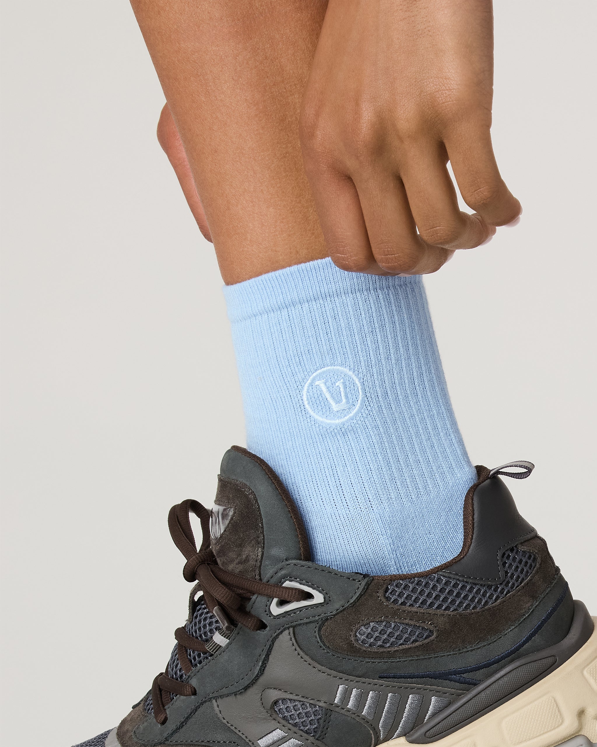 Half Crew Sock | Crystal Blue - Image 3