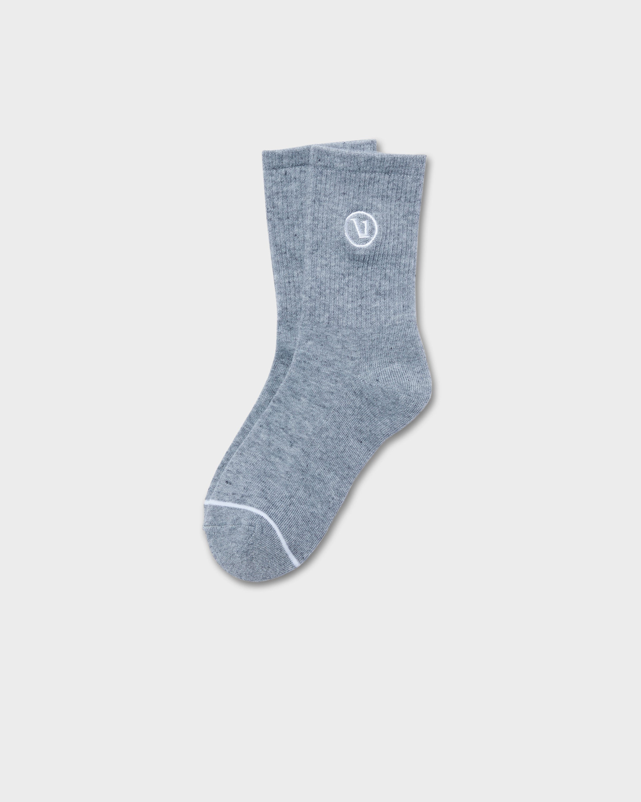 Half Crew Sock | Light Heather Grey 1.0 (OLD) - Image 2