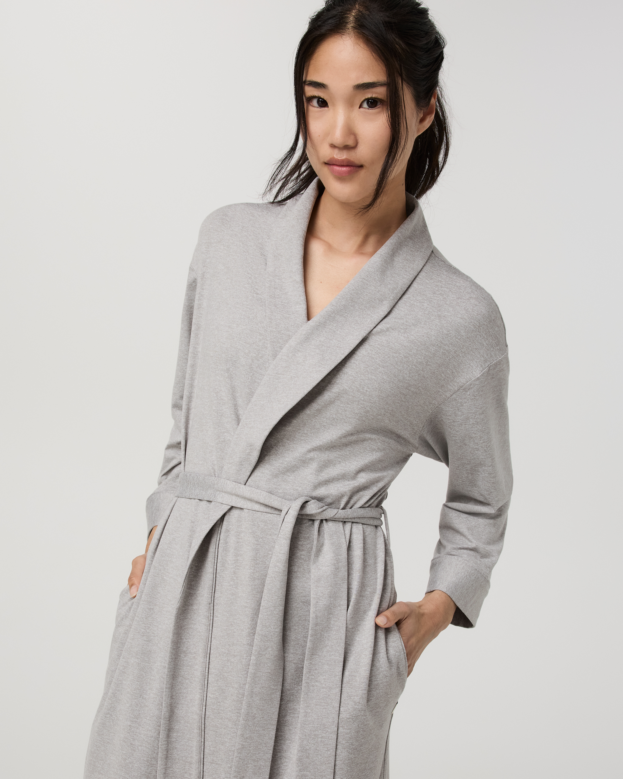 DreamKnit™ Robe | Pale Grey Heather - Image 2