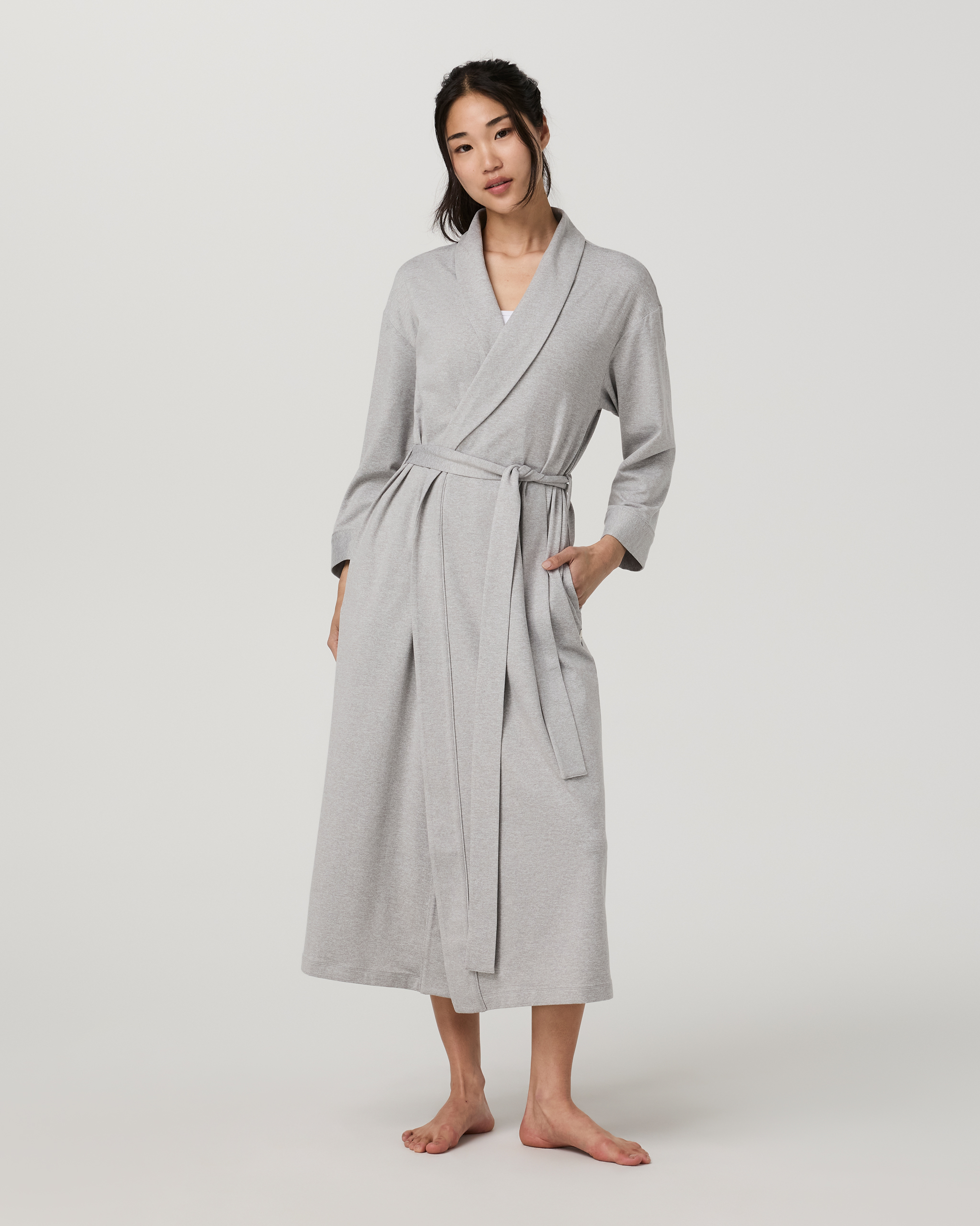 DreamKnit™ Robe | Pale Grey Heather - Image 4
