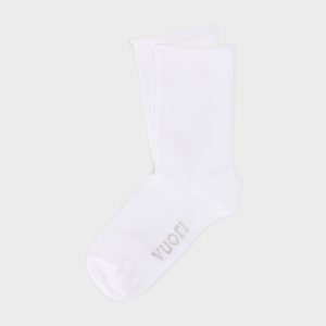 Quarter Crew Pointelle Sock | White