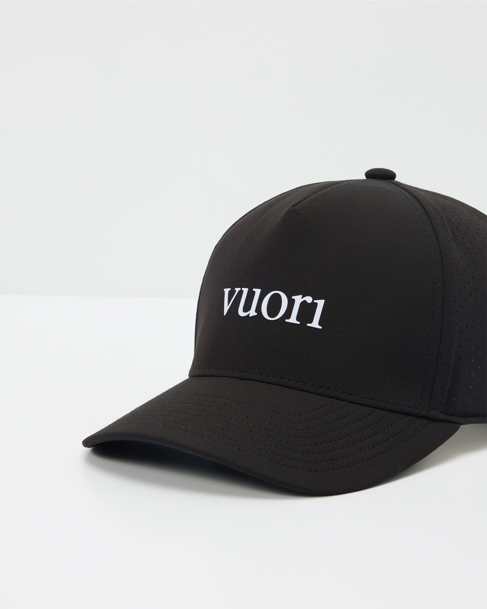Vuori Wordmark Water Tech Hat | Black - Image 4