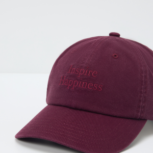 Inspire Happiness Dad Hat | Cerise