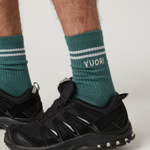 Vuori Crew Sock 2.0 | Dark Cyan