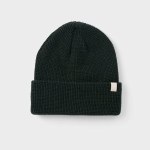 Alpine Waffle Beanie | Evergreen