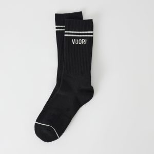 Vuori Crew Sock | Black (OLD)