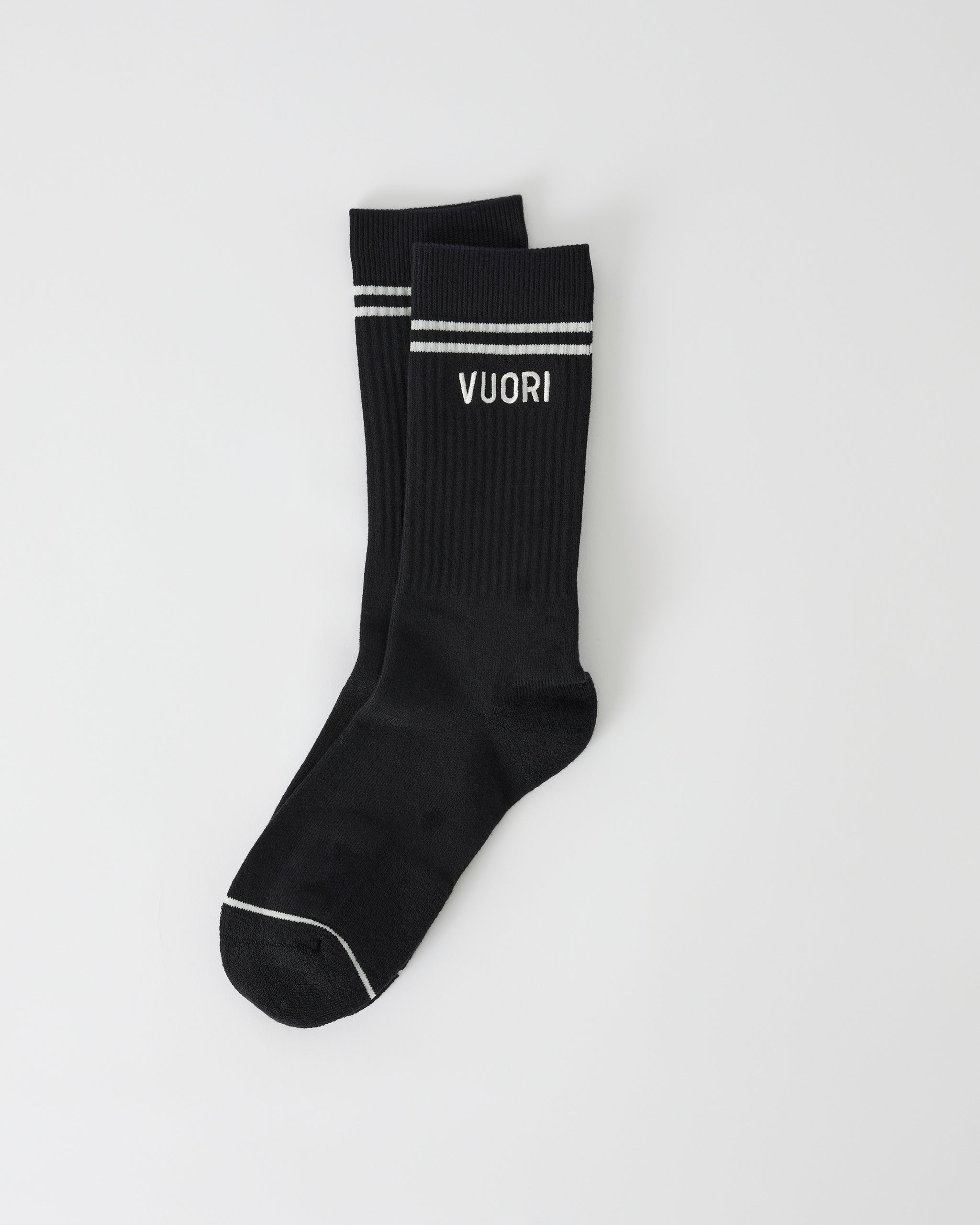 Vuori Crew Sock | Black (OLD)