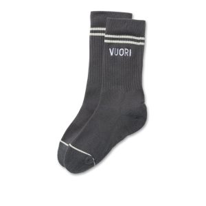 Vuori Crew Sock | Charcoal