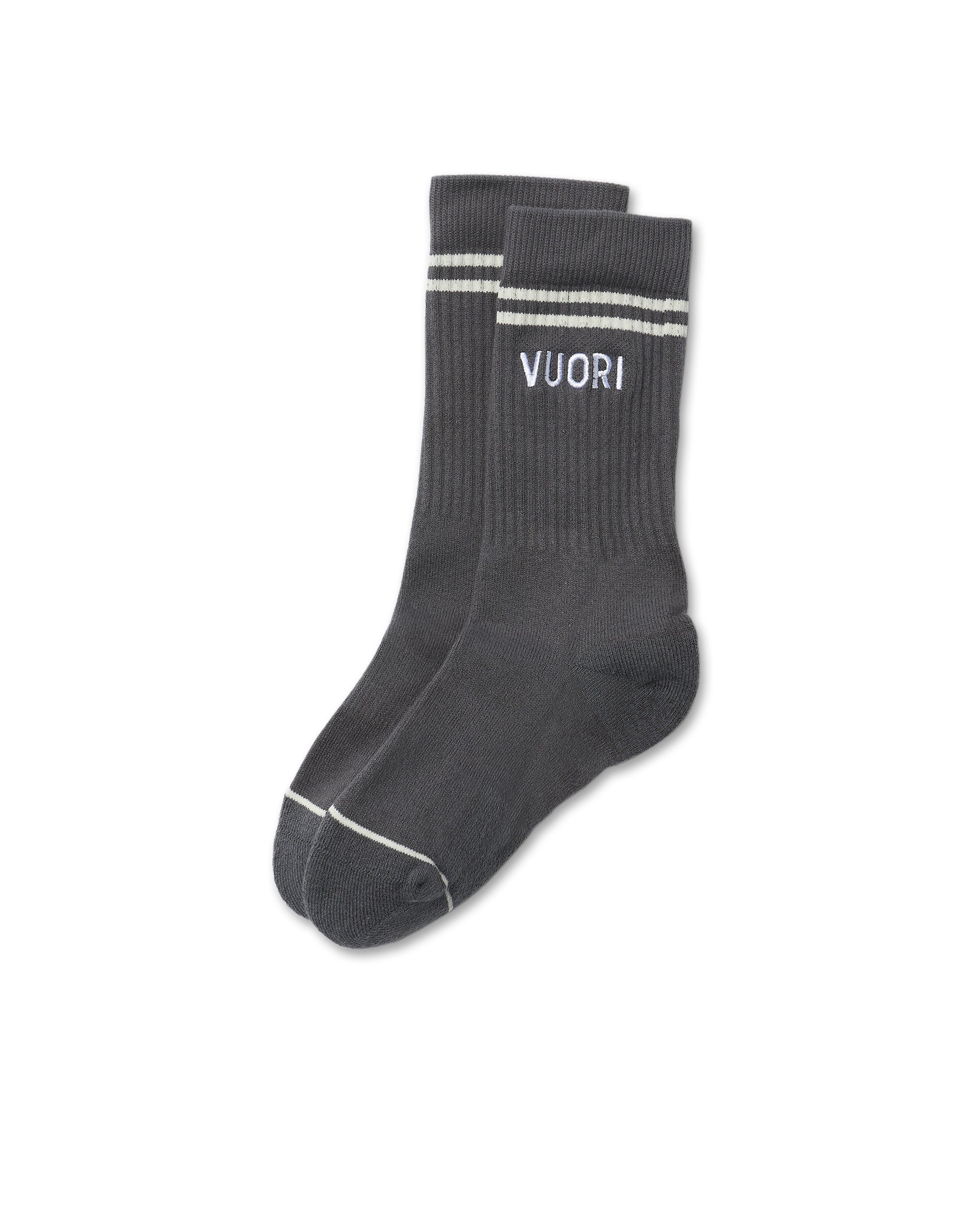 Vuori Crew Sock | Charcoal