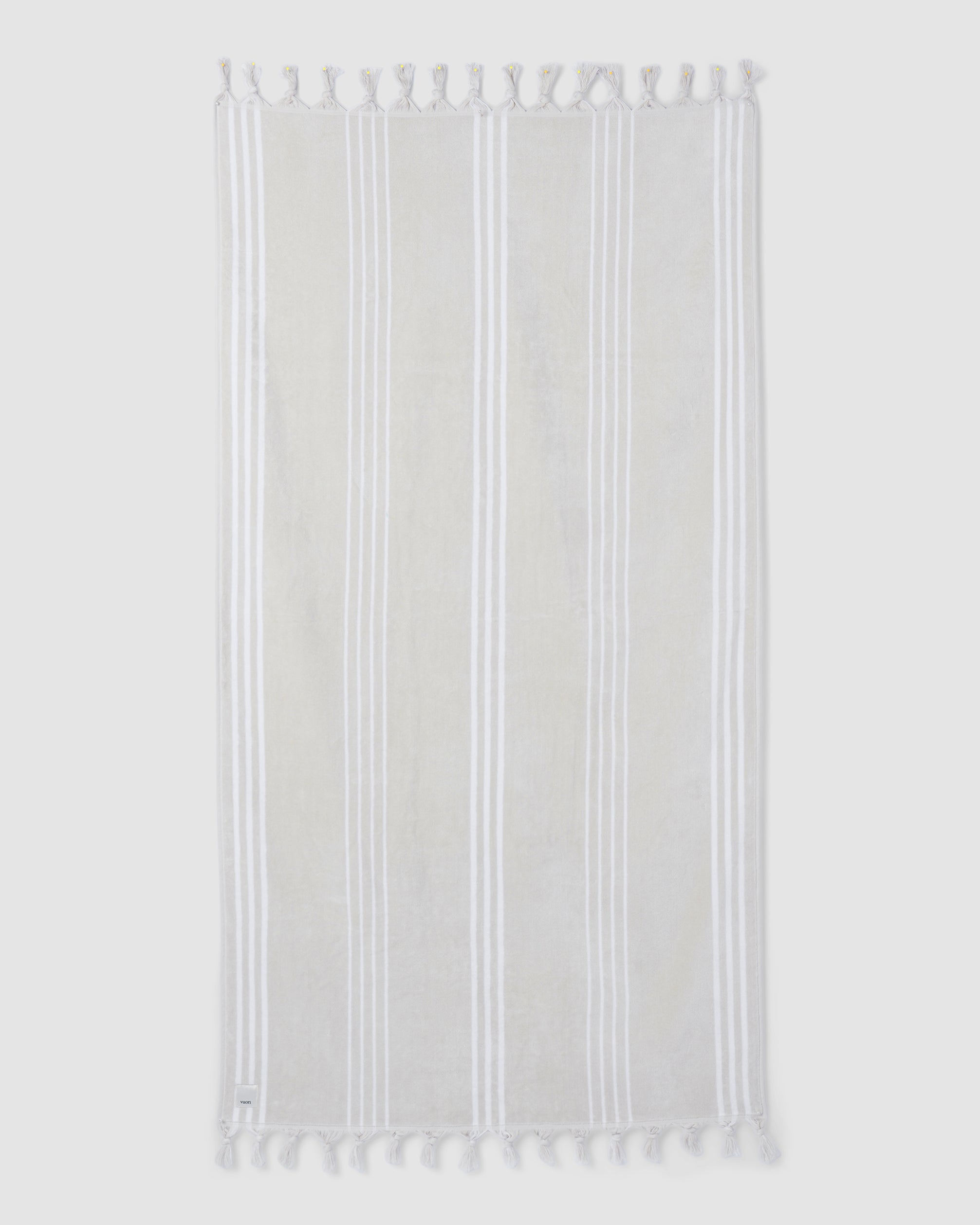Fringe Beach Towel | Vintage White