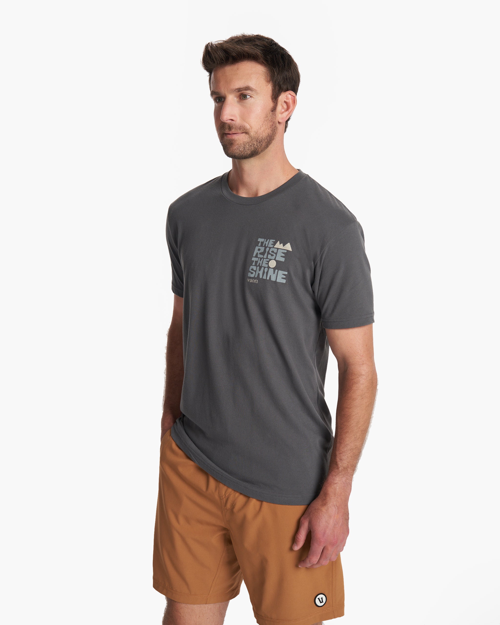 TRTS Block Tee | Charcoal