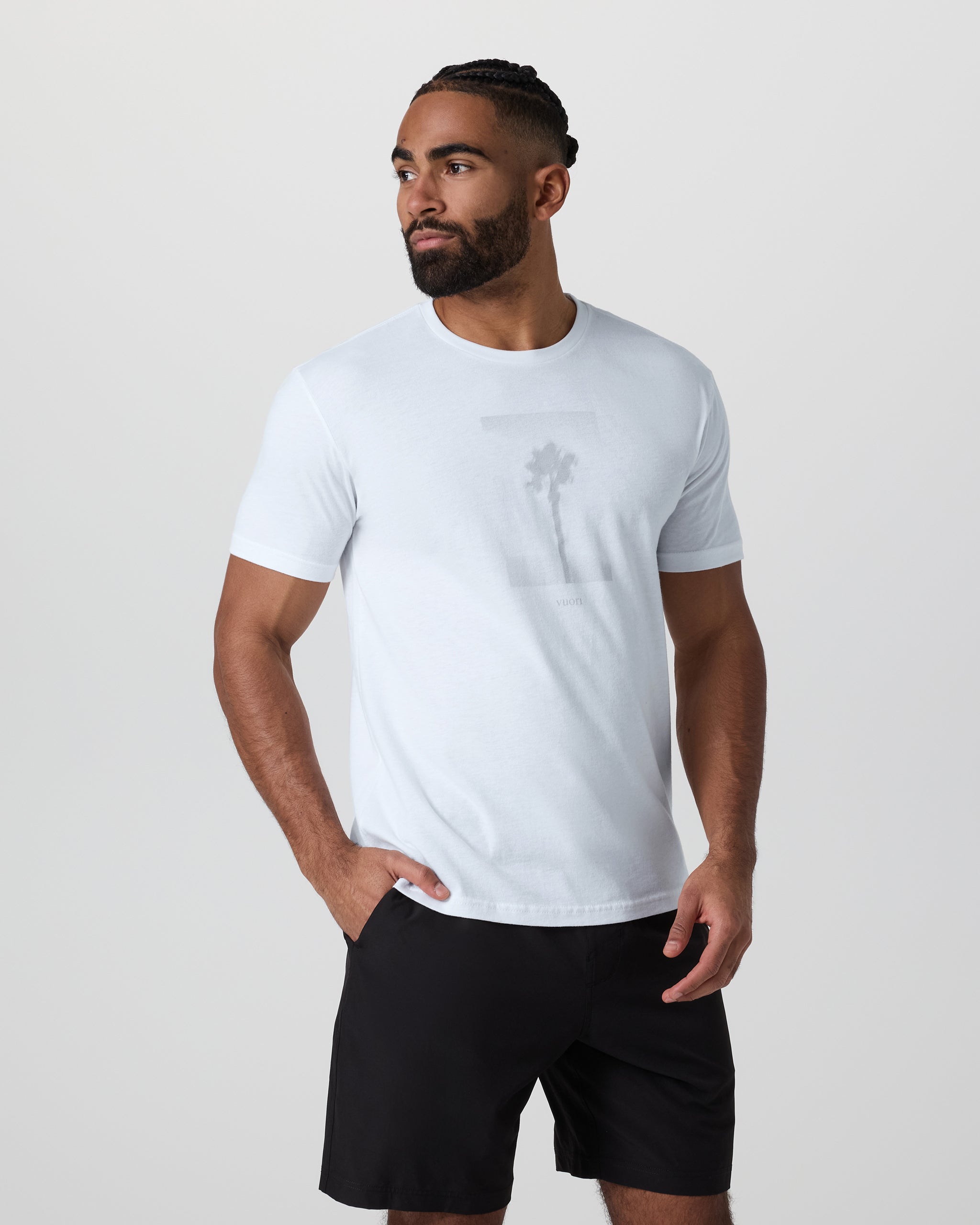 Palms Tee | Stone Grey - Image 4