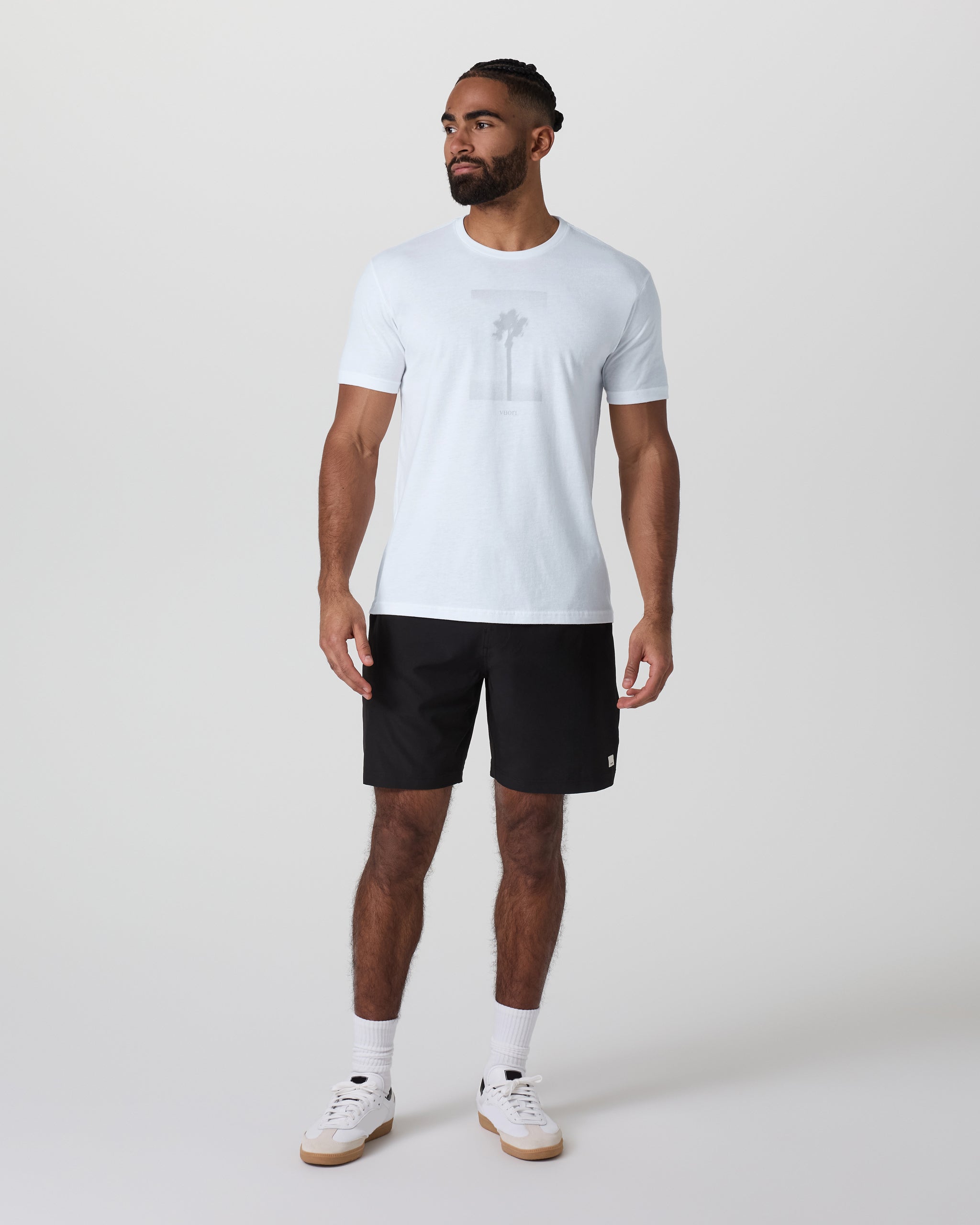 Palms Tee | Stone Grey - Image 3