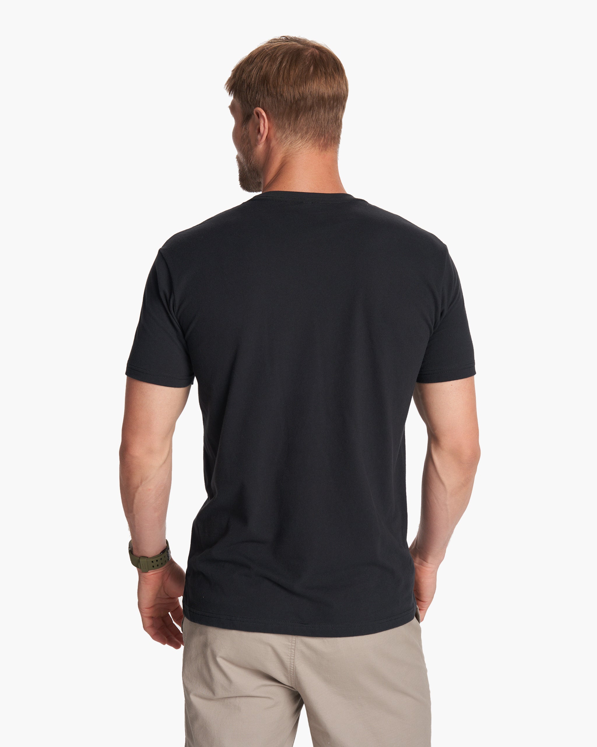 V1 Vuori Wordmark Logo Tee | Black/Teak - Image 4