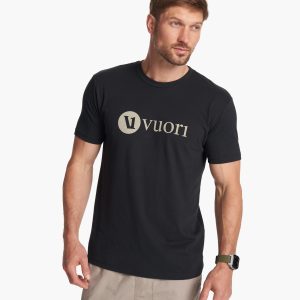 V1 Vuori Wordmark Logo Tee | Black/Teak