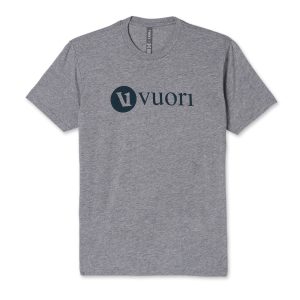 V1 Vuori Wordmark Logo Tee | Heather Grey