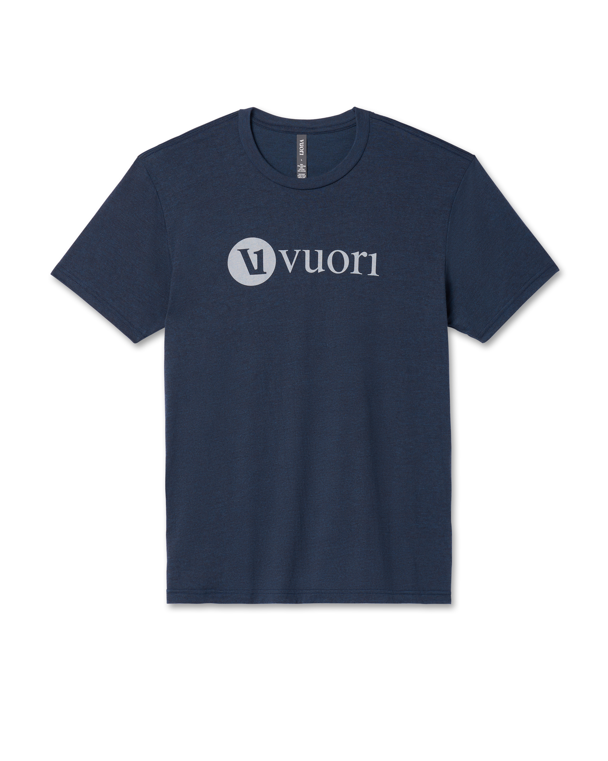 V1 Vuori Wordmark Logo Tee | Navy Heather