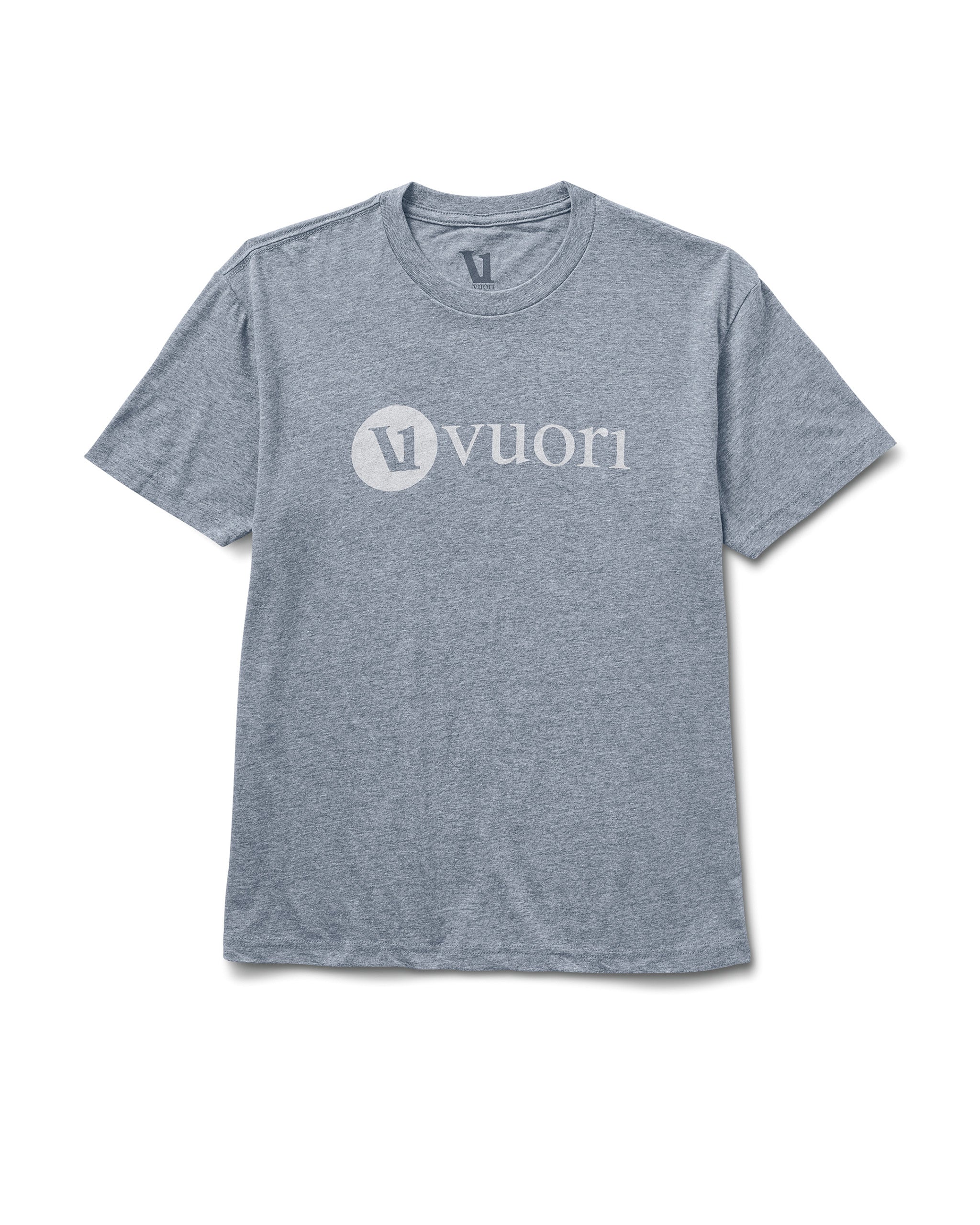 V1 Vuori Wordmark Logo Tee | Heather Grey Salt - Image 4