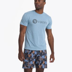 V1 Vuori Wordmark Logo Tee | Light Cloud