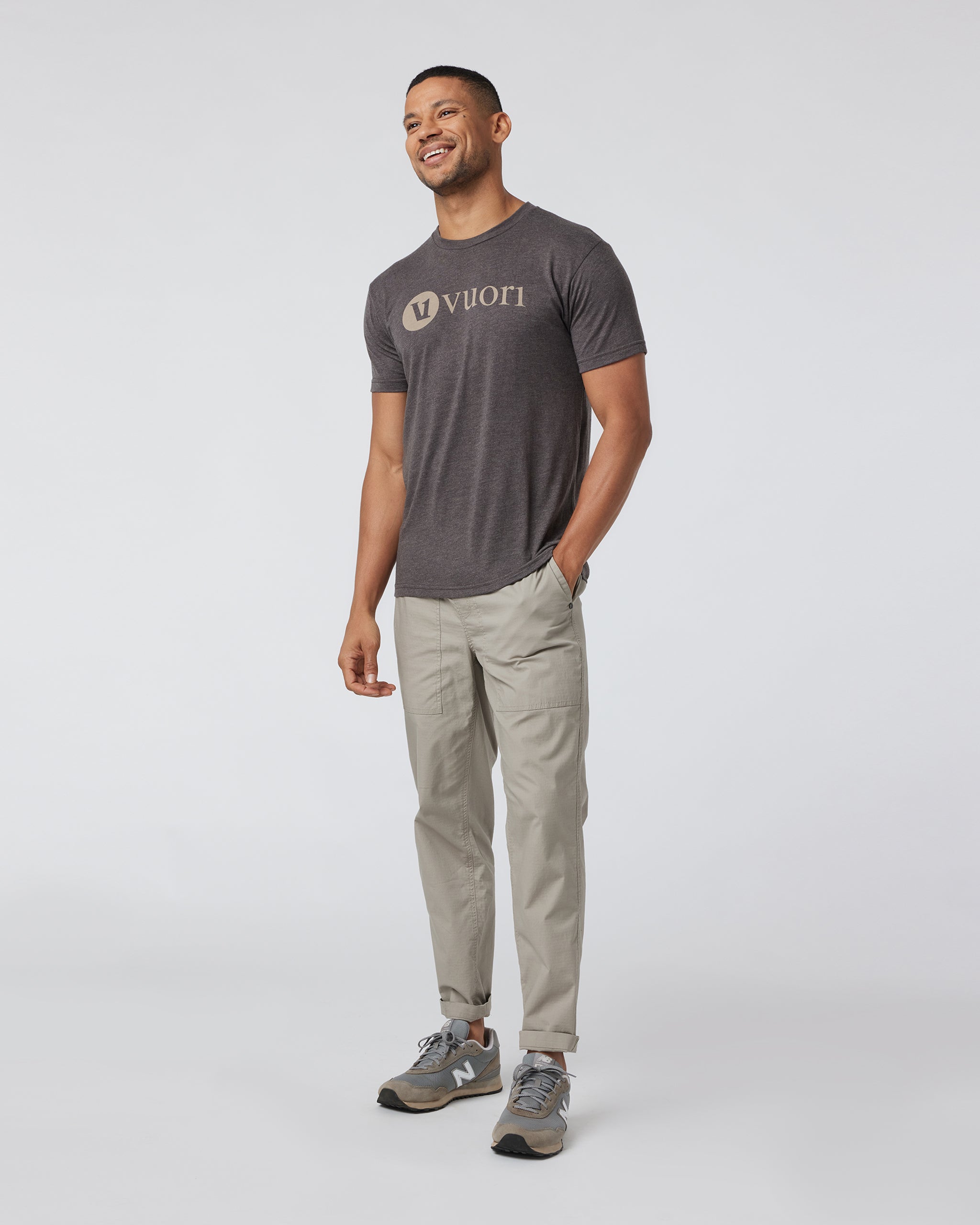 V1 Vuori Wordmark Logo Tee | Macchiato - Image 3