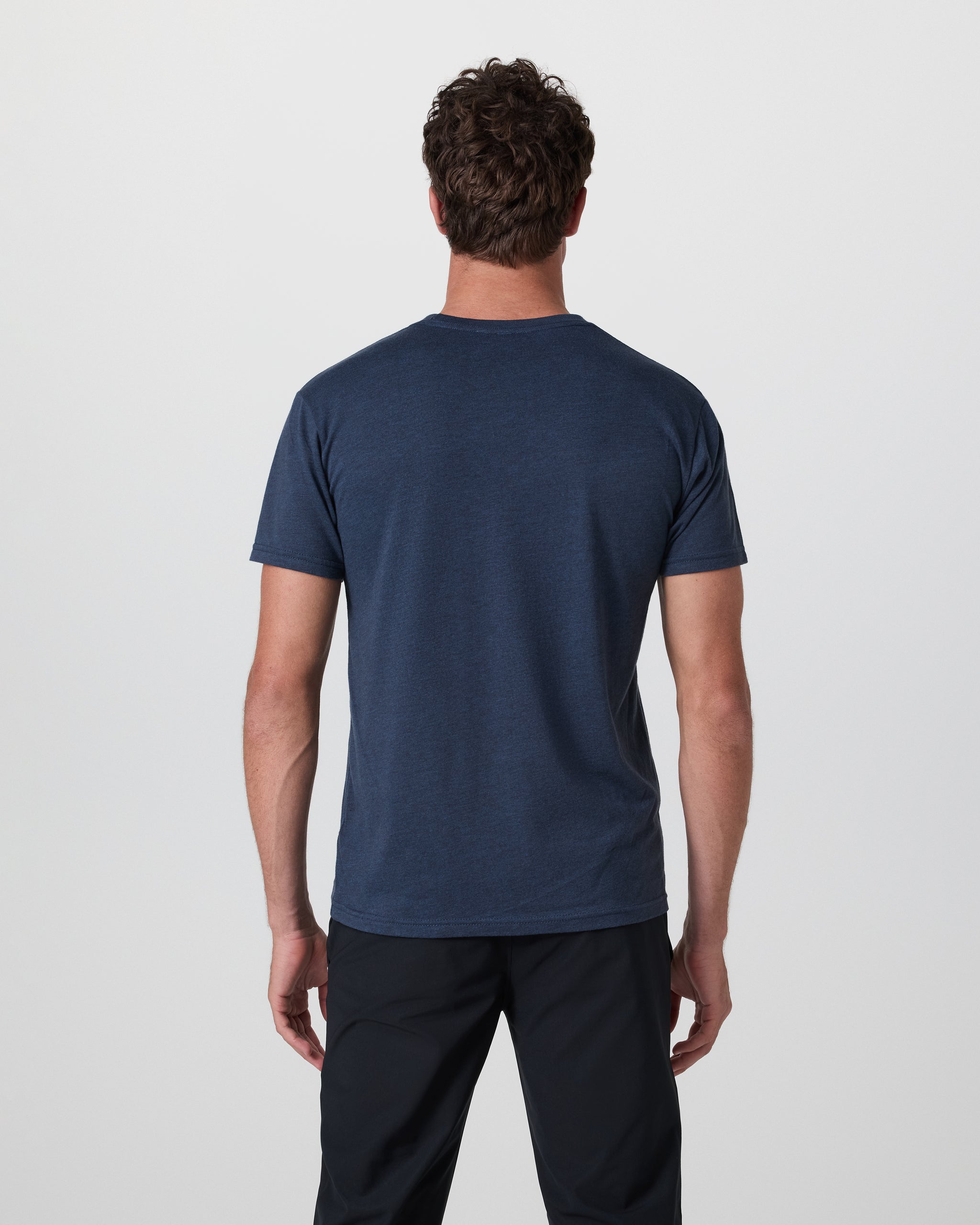 V1 Vuori Wordmark Logo Tee | Navy - Image 3