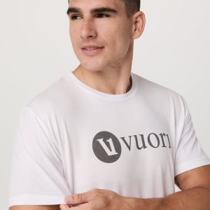 V1 Vuori Wordmark Logo Tee | White