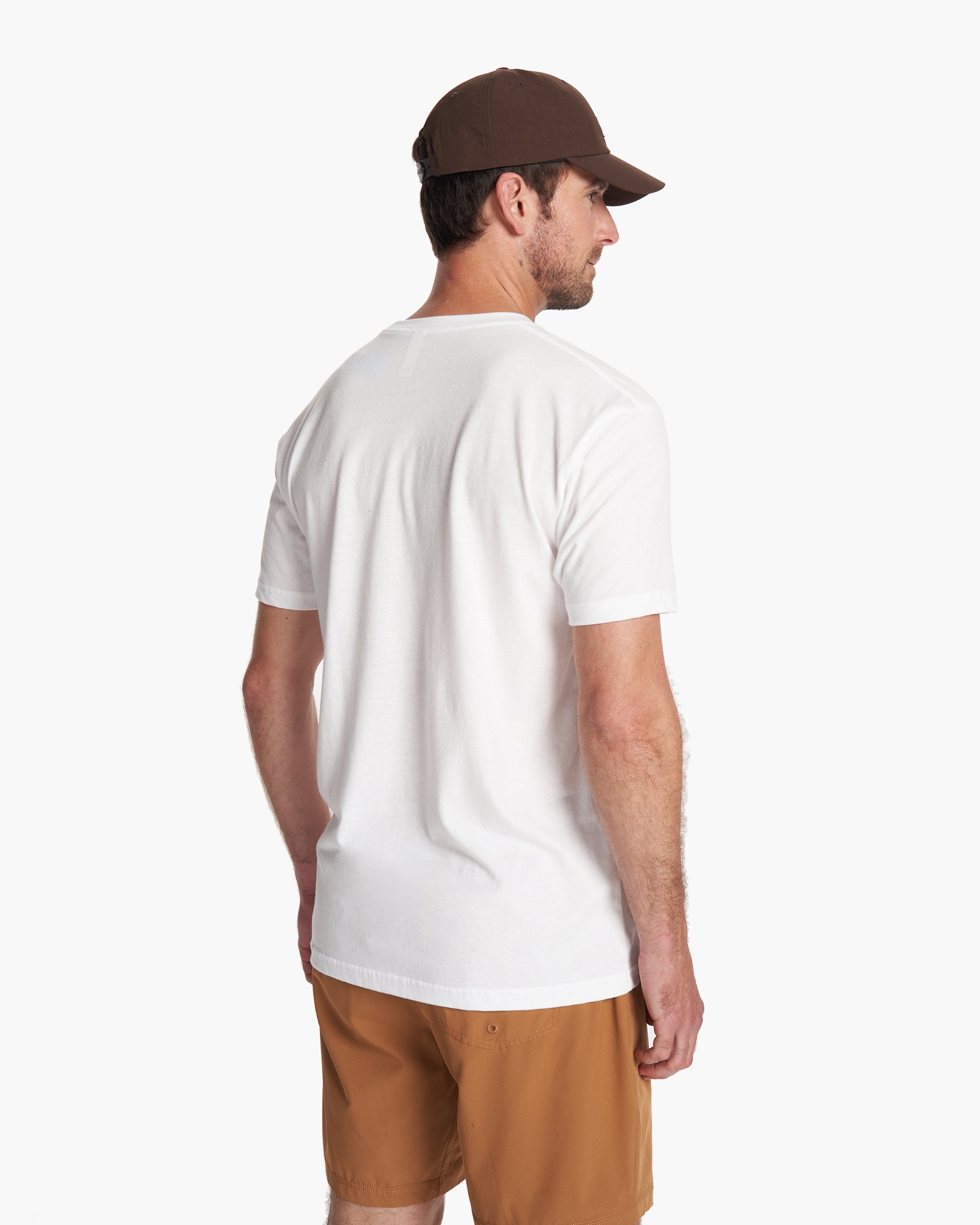 V1 Vuori Wordmark Logo Tee | White/White Sage - Image 2