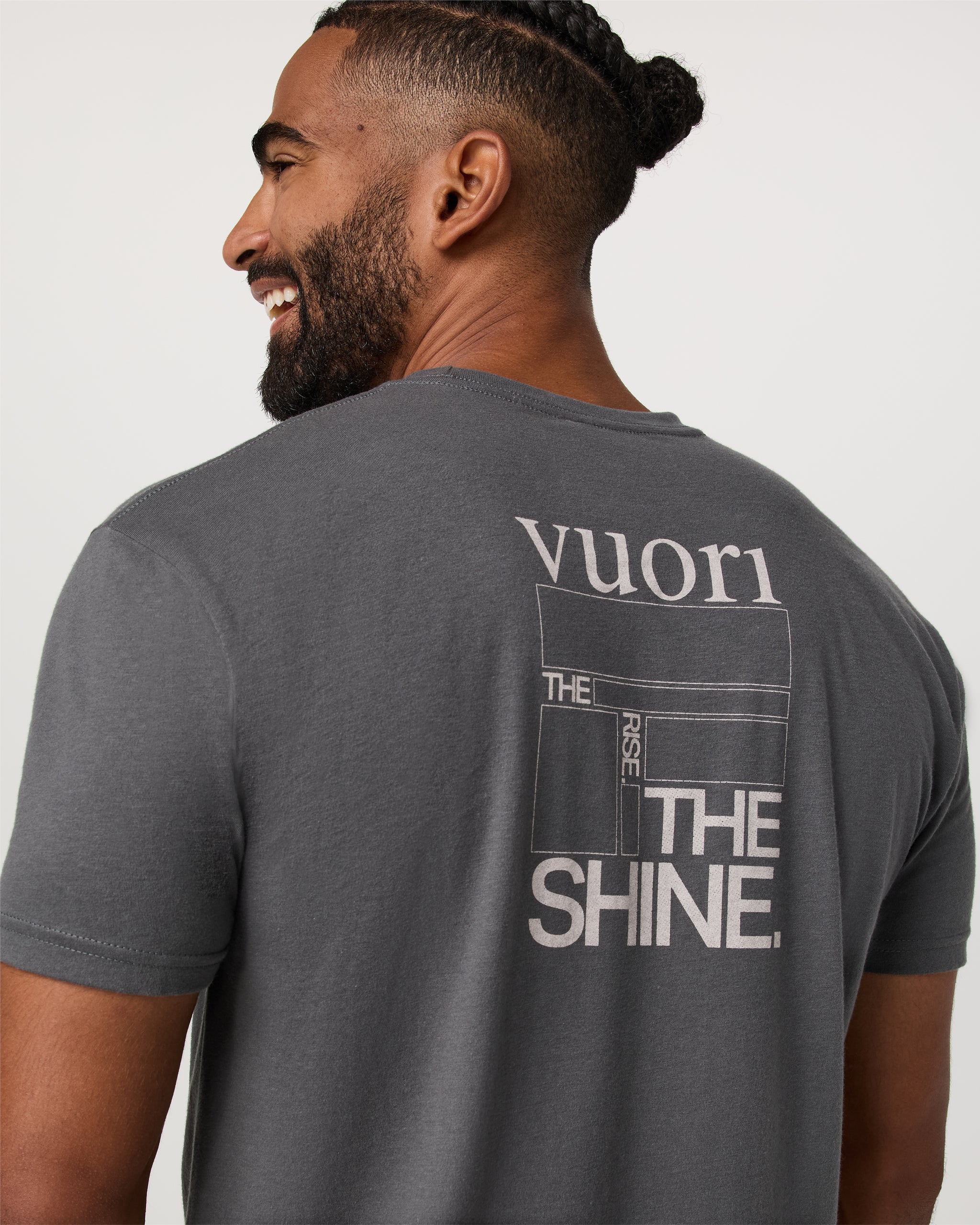 Vuori Block Tee | Charcoal - Image 3