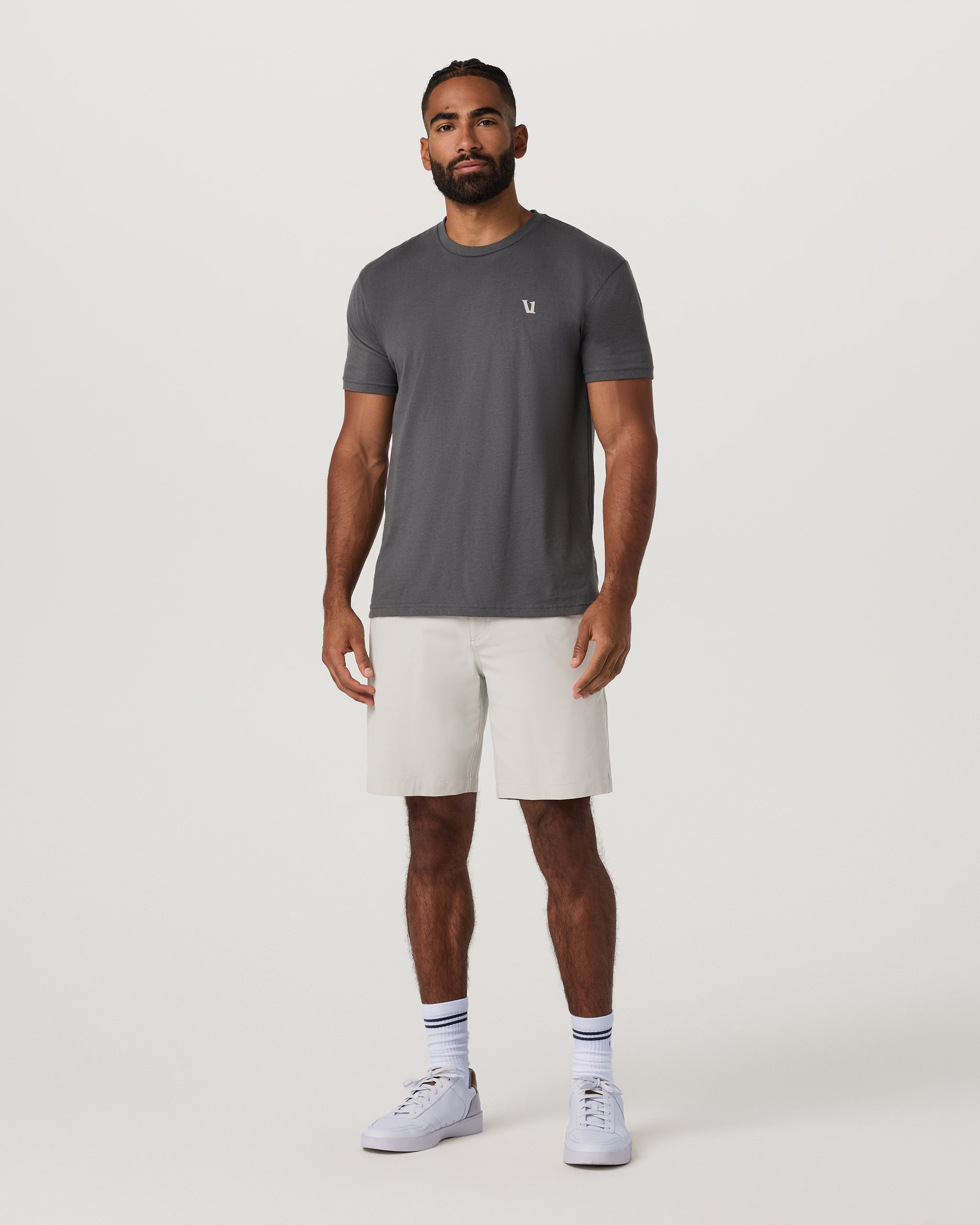 Vuori Block Tee | Charcoal - Image 4