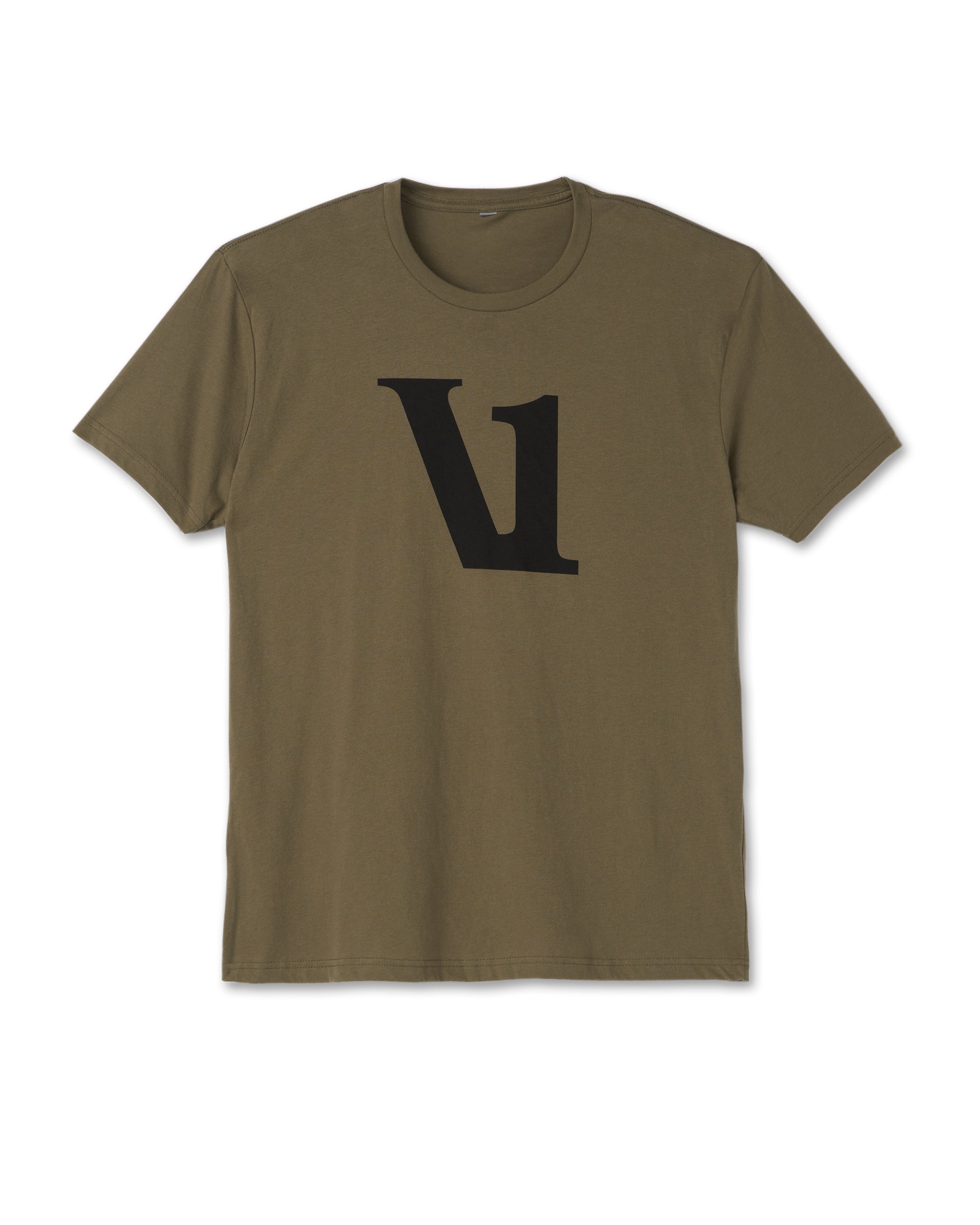 V1 Logo Tee | Army/Black - Image 4
