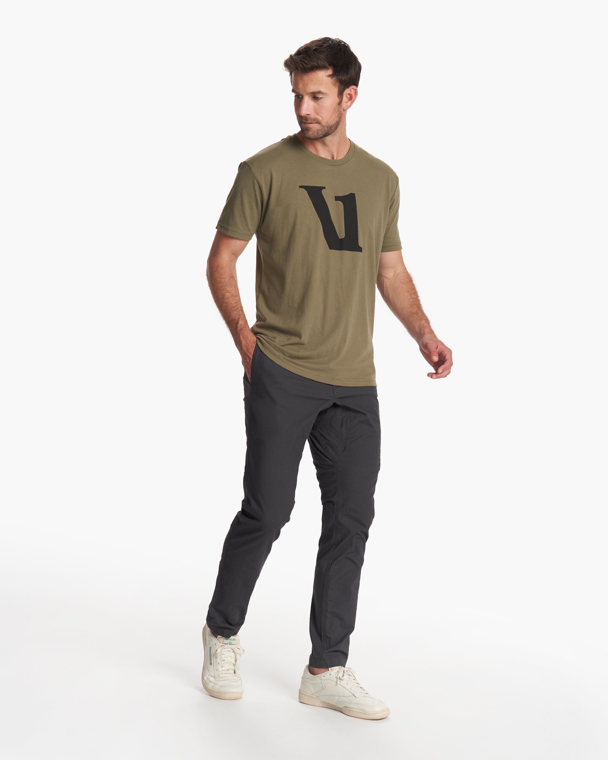 V1 Logo Tee | Army/Black - Image 3