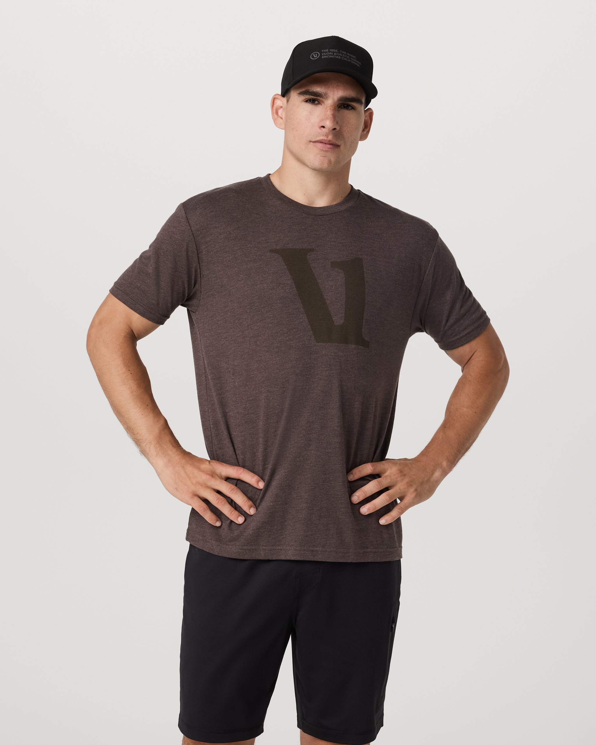 V1 Logo Tee | Espresso Heather - Image 5