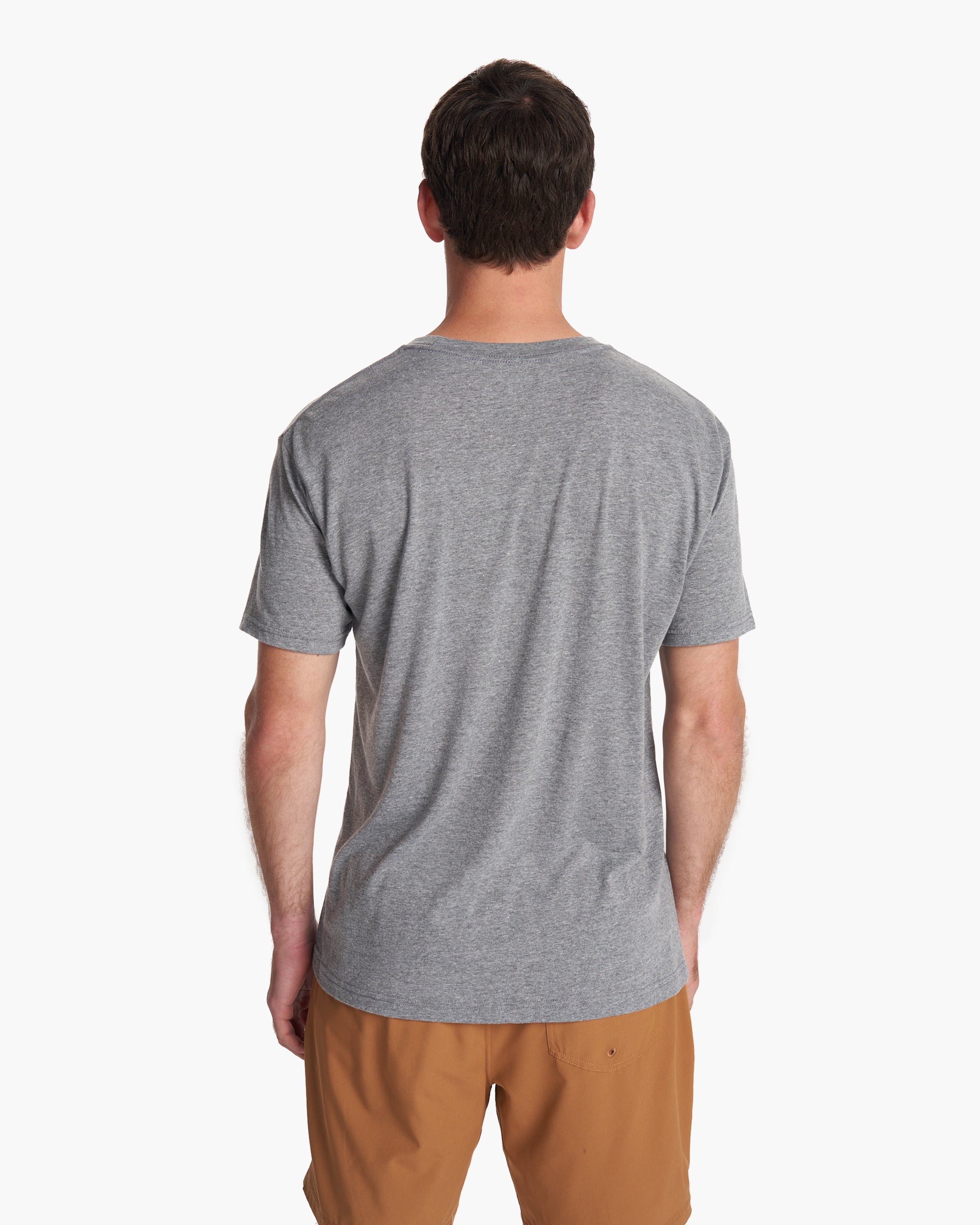 V1 Logo Tee | Heather Grey/White - Image 2