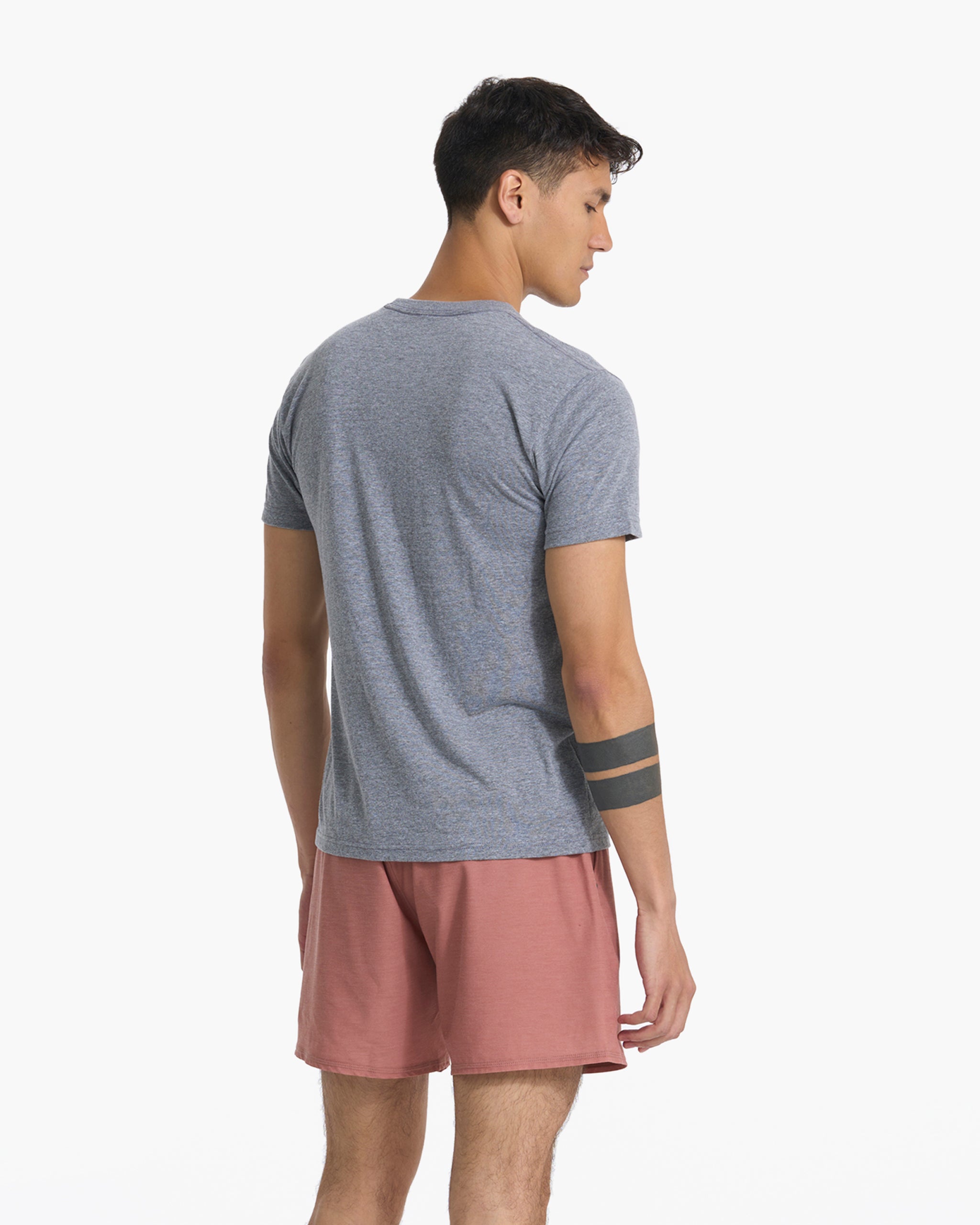 V1 Logo Tee | Heather Grey / Salt - Image 2