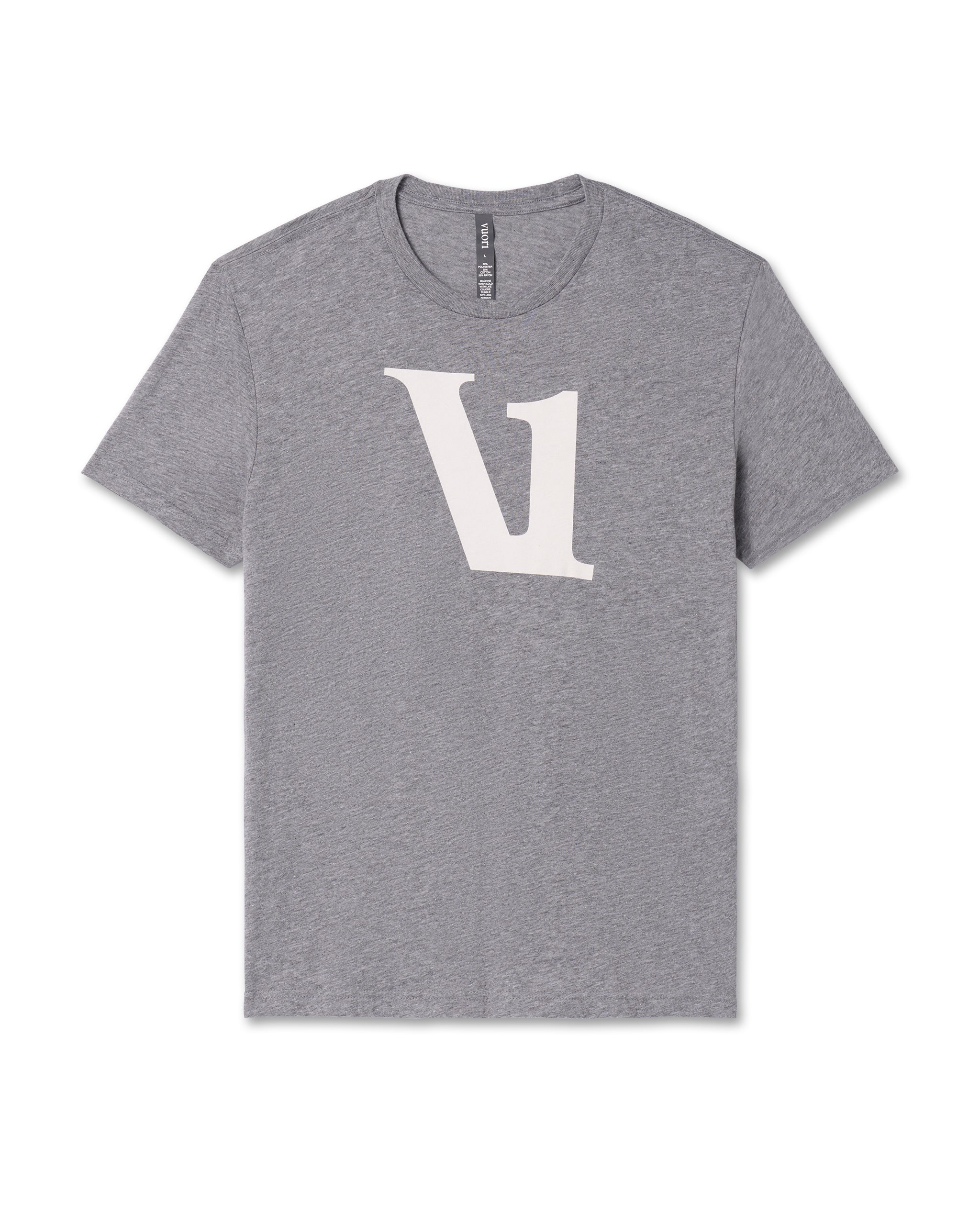 V1 Logo Tee | Heather Grey