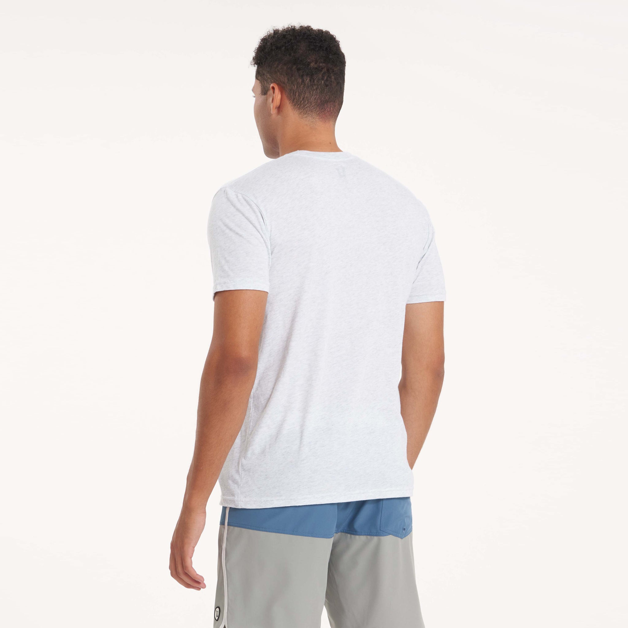V1 Logo Tee | White Heather - Image 3