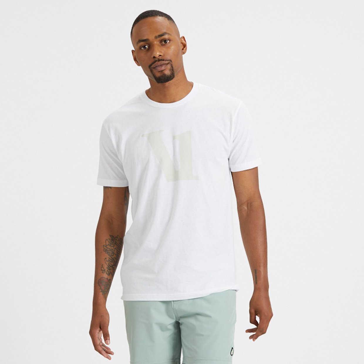 V1 Logo Tee | White