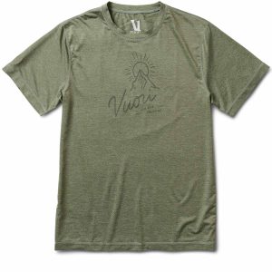 Vuori Peak Tech Tee | Army Heather