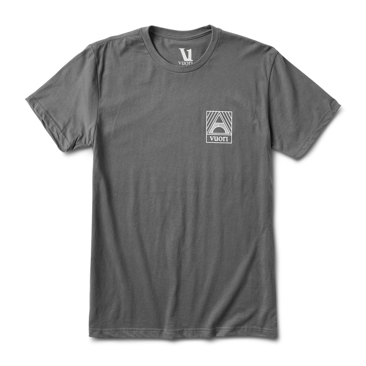 Geometric Pocket Tee | Charcoal - Image 3
