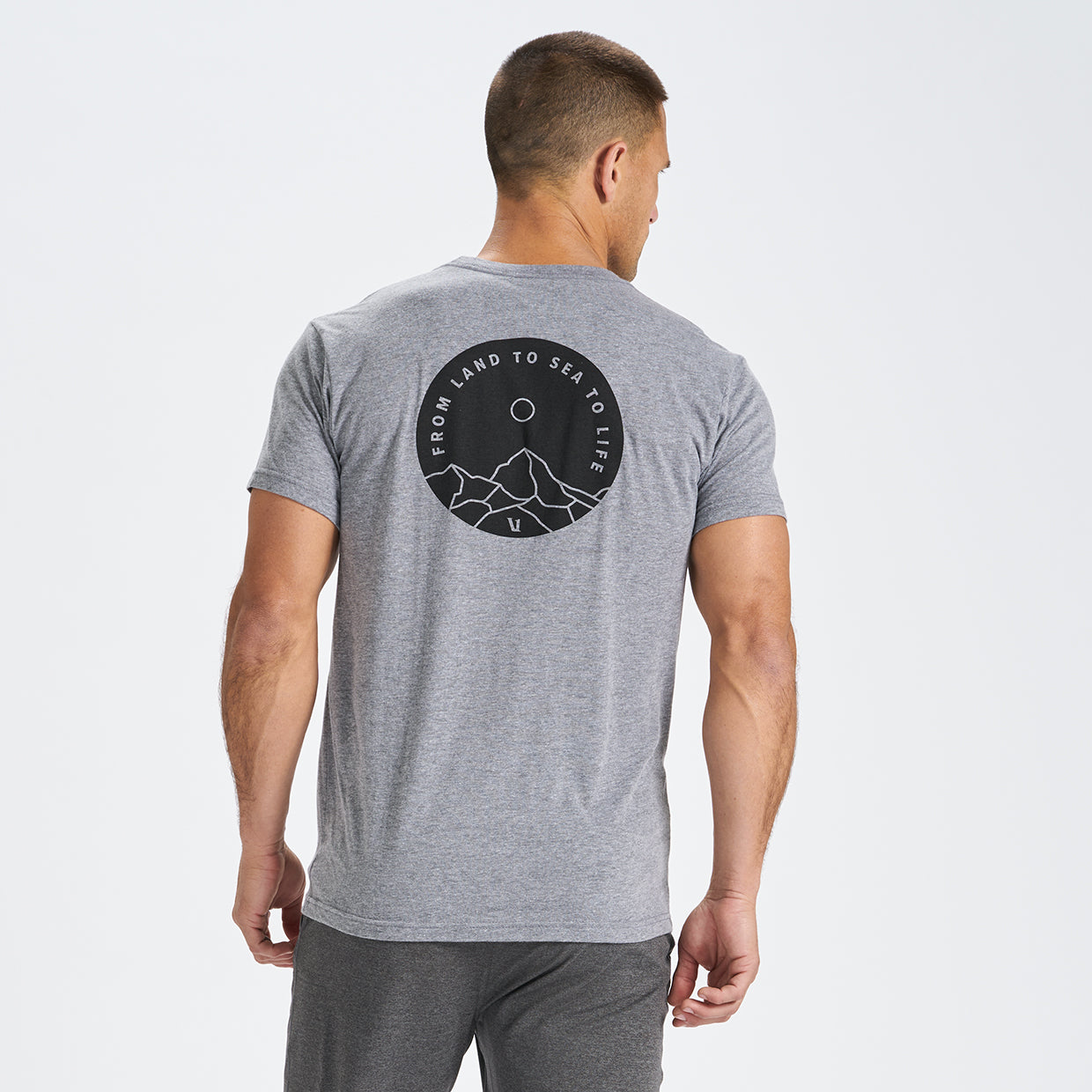 Land to Sea Tee | Heather Grey - Image 3