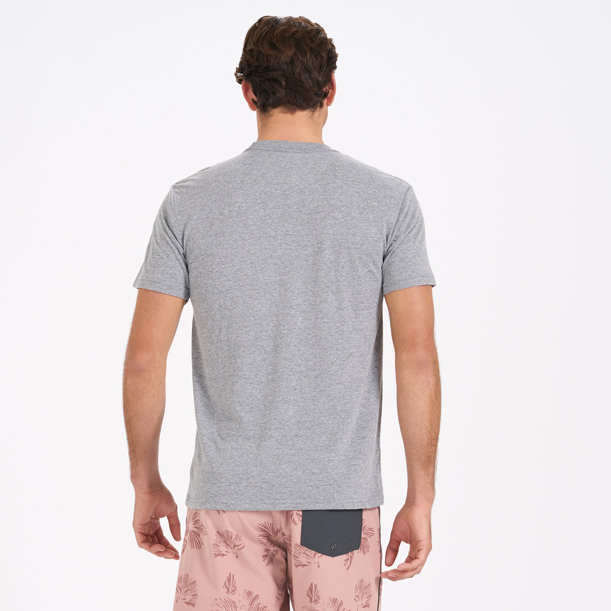 Wave Block Tee | Heather Grey - Image 2