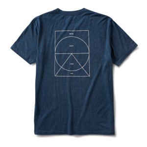 Mind Body Land Sea Tee | Indigo Heather