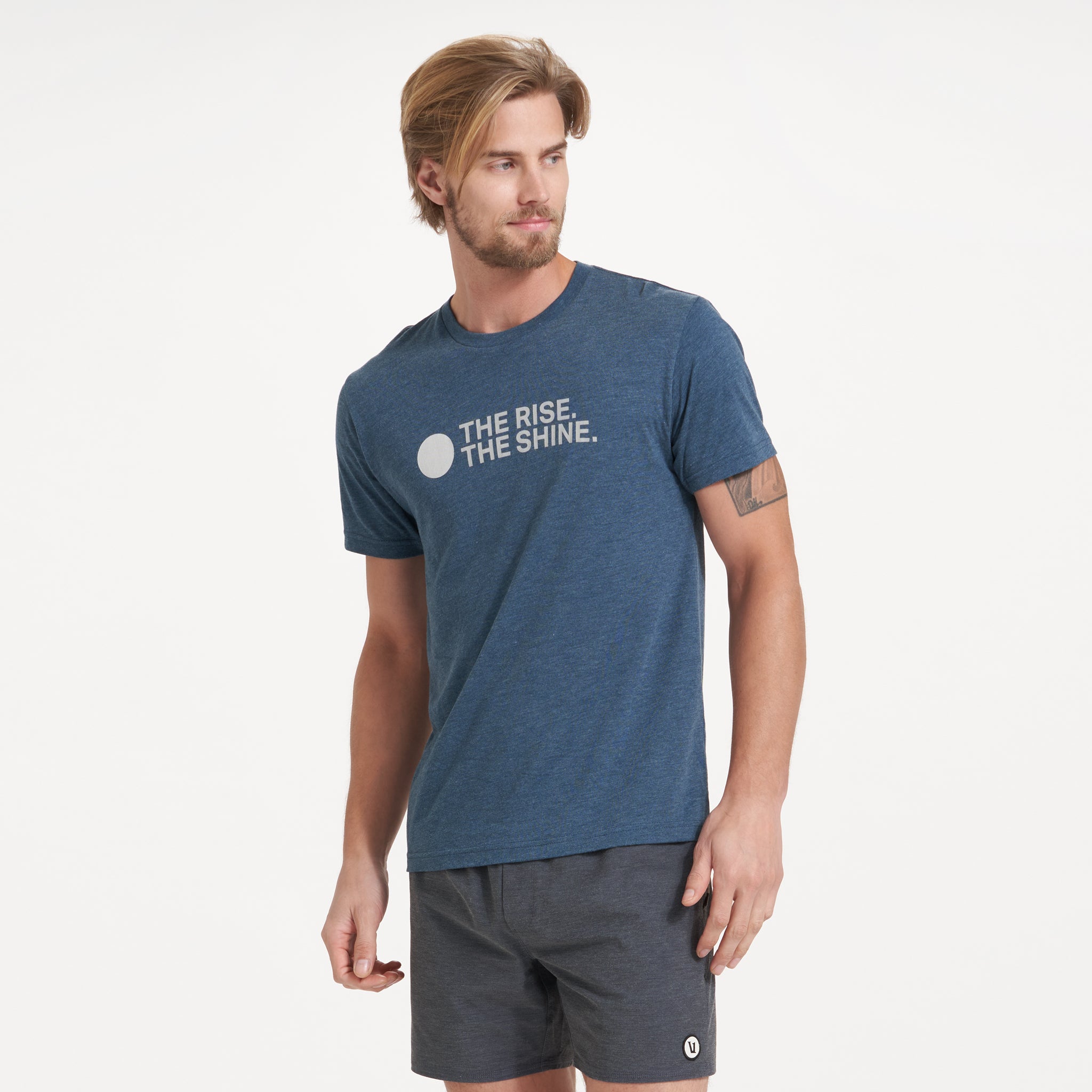 TRTS Tonal Tee | Indigo Heather - Image 2