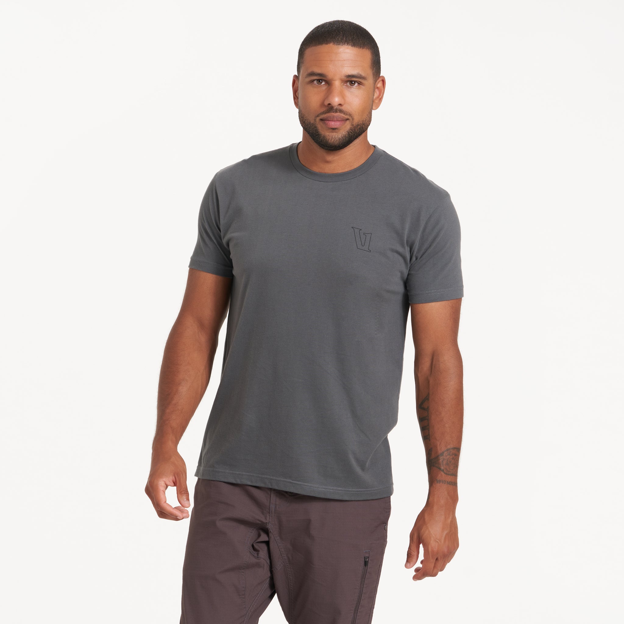 Mountain Peak Tee | Charcoal - Image 2