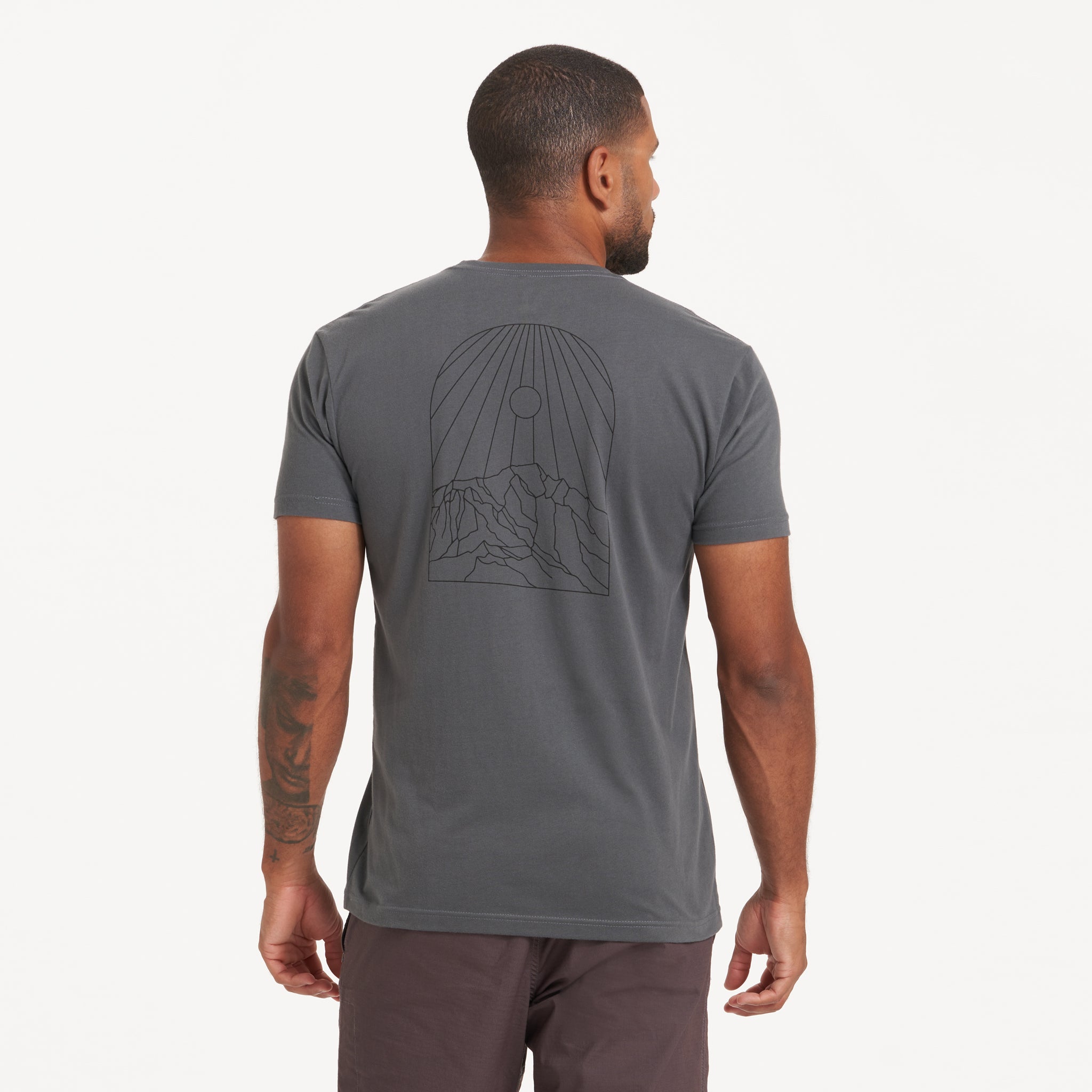 Mountain Peak Tee | Charcoal