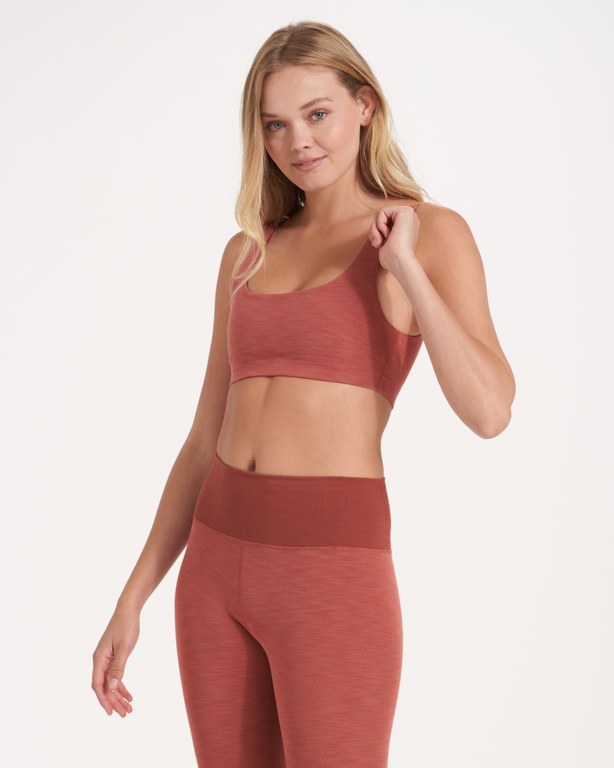 Lux Rib Daily Bra | Cinnamon Heather - Image 3