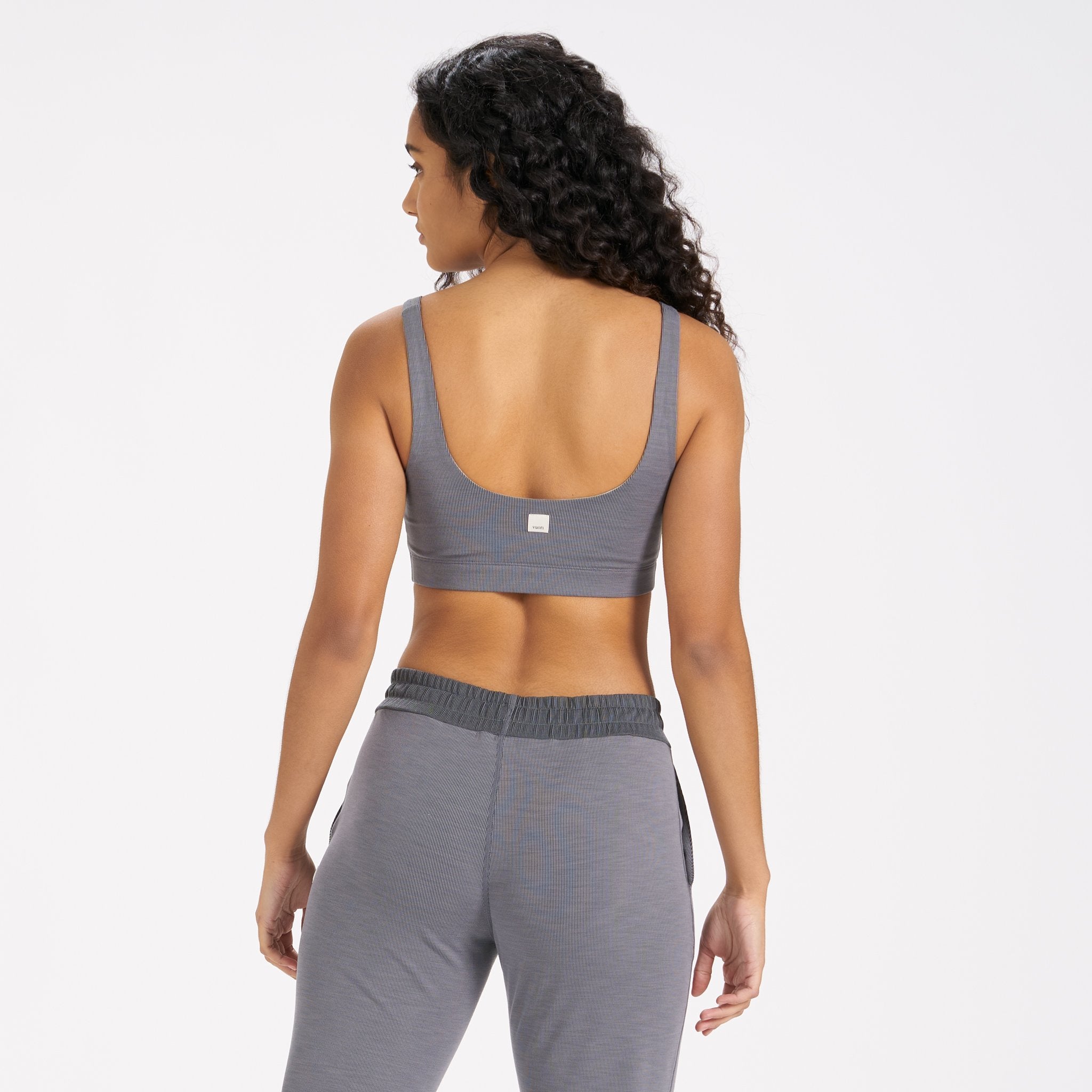 Lux Rib Daily Bra | Heather Grey - Image 3