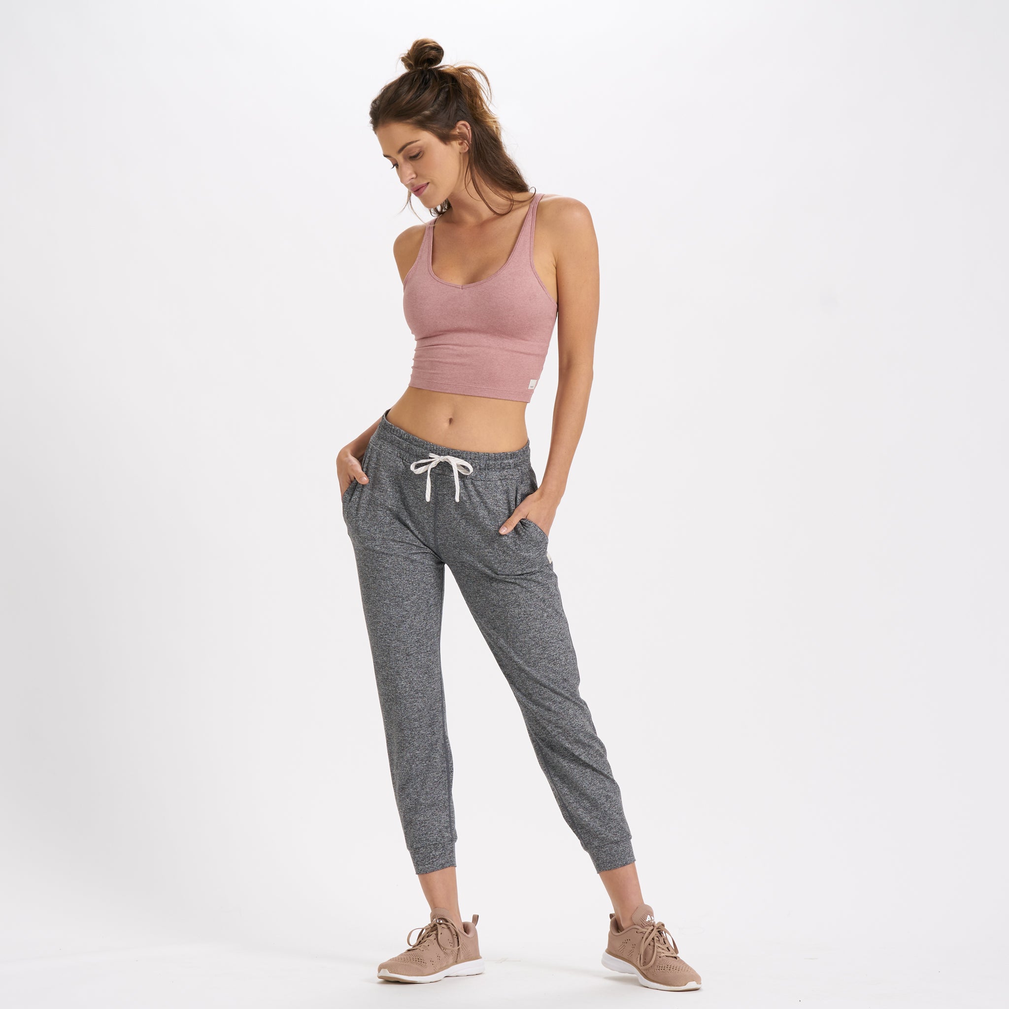 Halo Performance Crop | Burnt Clay Heather - Image 4