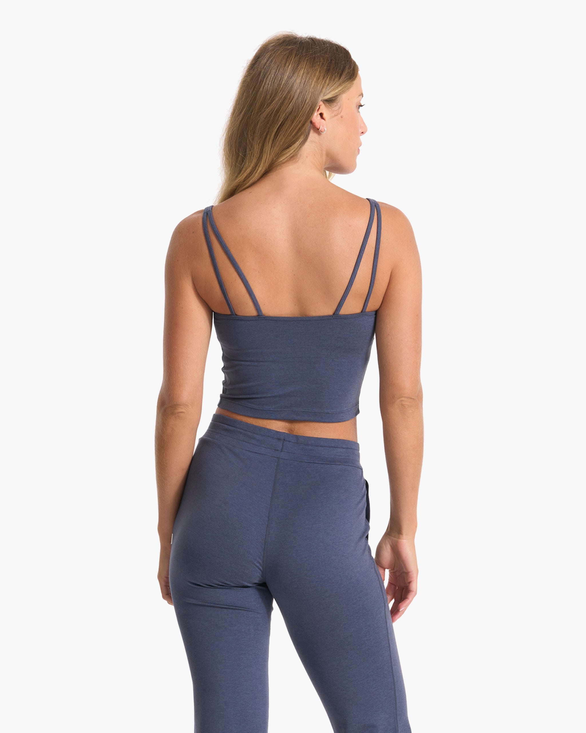 Halo Performance Crop | Azure Heather - Image 3